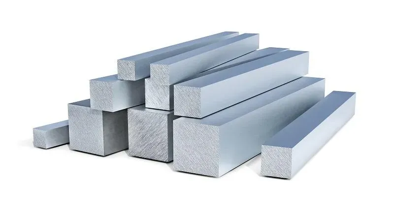 Barra quadrada de aluminio
